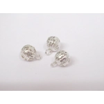 Dolls House Christmas Tree Decorations 12 Black Silver Miniature Baubles and Stars 1:12th Scale