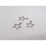 Dolls House Christmas Tree Decorations 12 Black Silver Miniature Baubles and Stars 1:12th Scale