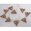 Dolls House Bunting Union Jack 9 Wood British Flags Miniature UK Decoration 1:12 Scale
