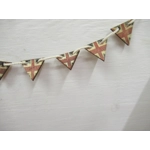 Dolls House Bunting Union Jack 9 Wood British Flags Miniature UK Decoration 1:12 Scale
