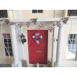 Dolls House Bunting Union Jack 9 Wood British Flags Miniature UK Decoration 1:12 Scale