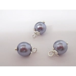 Dolls House Christmas Tree Decorations 12 Lilac Silver Miniature Baubles and Stars 1:12th Scale