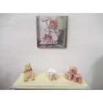 Dolls House Nursery Picture Peter Rabbit Hunca Munca Miniature Decor 1:12 Scale