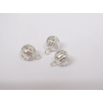 Dolls House Christmas Tree Decorations 12 Pink Silver Miniature Baubles and Stars 1:12th Scale