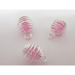 Dolls House Christmas Tree Decorations 12 Pink Silver Miniature Baubles and Stars 1:12th Scale