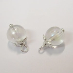 Dolls House Christmas Tree Decorations 12 Black & Silver Glass Baubles Miniature 1:12th Scale