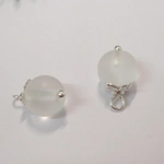 Dolls House Christmas Tree Decorations 12 Black & Silver Glass Baubles Miniature 1:12th Scale