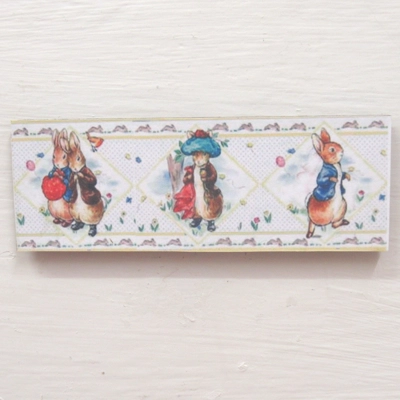 Dolls House Nursery Picture Peter Rabbit Miniature Baby's Bedroom Wall Decor 1:12 Scale