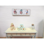 Dolls House Nursery Picture Peter Rabbit Miniature Baby's Bedroom Wall Decor 1:12 Scale