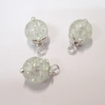 Dolls House Christmas Tree Decorations 12 Wine Red & Silver Miniature Glass Baubles 1:12th Scale