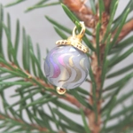 Dolls House Christmas Tree Decorations 6 Rainbow Gold Miniature Glass Baubles 1:12th Scale