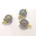 Dolls House Christmas Tree Decorations 6 Rainbow Gold Miniature Glass Baubles 1:12th Scale