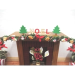 Dolls House Christmas Noel Word and Miniature Xmas Trees 1:12 Scale Ornament Decoration