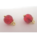 Dolls House Christmas Tree Decorations 12 Red Gold Miniature Baubles and Trinkets 1:12th Scale