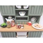 Dolls House Christmas Cookies 9 Miniature Xmas Biscuits and Plate 1:12th Scale