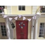 Dolls House Bunting Union Jack 9 Wood British Flags Miniature Decoration 1:12 Scale