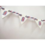 Dolls House Bunting Union Jack 9 Wood British Flags Miniature Decoration 1:12 Scale