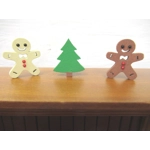 Dolls House Christmas Tree and Gingerbread Men 1:12th Scale Miniature Xmas Ornament
