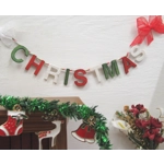 Dolls House Happy Christmas Bunting Miniature Decoration 1:12 Scale