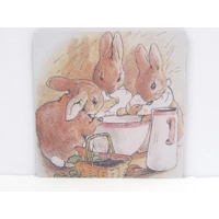 Dolls House Nursery Picture Peter Rabbit Miniature Wall Decor 1:12 Scale