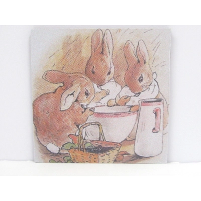 Dolls House Nursery Picture Peter Rabbit Miniature Wall Decor 1:12 Scale