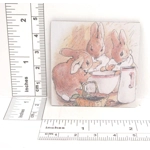 Dolls House Nursery Picture Peter Rabbit Miniature Wall Decor 1:12 Scale