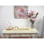 Dolls House Dream Word Miniature Ornament Cream and Gold Colours 1:12th Scale