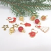 Dolls House Christmas Tree Decorations 12 Red Gold Miniature Baubles and Trinkets 1:12 Scale