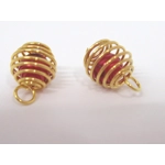 Dolls House Christmas Tree Decorations 12 Red Gold Miniature Baubles and Trinkets 1:12 Scale