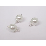 Dolls House Christmas Tree Decorations 12 White Silver Baubles Miniature Xmas Ornaments 1:12th Scale