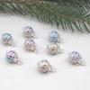 Dolls House Christmas Tree Decorations 8 Multi Colour Baubles Miniature Ornaments 1:12th Scale