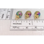 Dolls House Christmas Tree Decorations 8 Multi Colour Baubles Miniature Ornaments 1:12th Scale