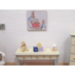 Dolls House Nursery Picture Peter Rabbit Theme Miniature Wall Decor Accessories 1:12 Scale