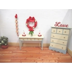 Dolls House Love Word Red 12th Scale Miniature Bedroom Lounge Decor