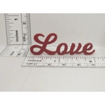 Dolls House Love Word Red 12th Scale Miniature Bedroom Lounge Decor