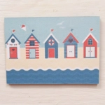 Dolls House Picture Beach Huts 1:12 Scale Miniature Wall Art Decor