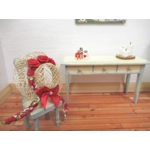 Dolls House Perfume Bottles Red & Silver with Tray Dressing Table Miniature Ornament 1:12th Scale