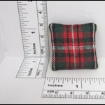 Dolls House Cushion Tartan Throw Plaid Pillow 1:12 Scale Miniature Accessory