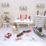 Dolls House Picture Teddy Bears Nursery Miniature Wall Decor 1:12 Scale