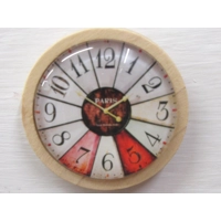 Dolls House Clock Retro Style Miniature Wall Decor Accessories 1:12th Scale