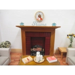 Dolls House Clock Retro Style Miniature Wall Decor Accessories 1:12th Scale