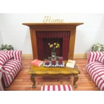 Dolls House Candles Red and Silver Miniature Ornament 1:12 Scale