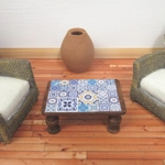 Dolls House Table Moroccan Style Handmade Coffee Occasional Miniature Furniture 1:12 Scale