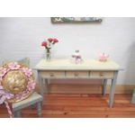 Dolls House Perfume Bottles Pink Silver with Tray Dressing Table Miniature Ornament 1:12th Scale