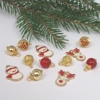 Dolls House Christmas Tree Decorations 12 Red Gold Miniature Baubles and Trinkets 1:12th Scale