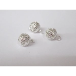 Dolls House Christmas Tree Decorations 12 Red Silver Miniature Baubles and Stars 1:12th Scale