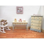 Dolls House Nursery Picture Hunca Munca Peter Rabbit Theme Pink Framed Miniature 1:12 Scale