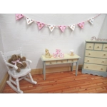 Dolls House Toy Letter Blocks Peter Rabbit Set of 3 Pink Nursery Miniature 1:12 Scale