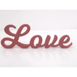 Dolls House Love Word Red 12th Scale Miniature Bedroom Lounge Decor