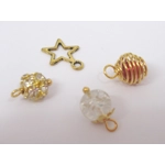 Dolls House Christmas Tree Decorations 12 Red Gold Miniature Baubles and Trinkets 1:12th Scale